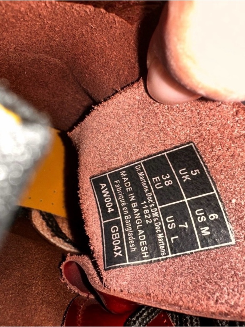 Dr. Martens Burgundy Leather Lace-Up Boots - Picture 4 of 5